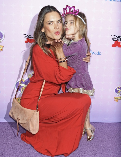 Alessandra Ambrosio and Daughter Anja at SOFIA THE FIRST Disney Channel Premiere