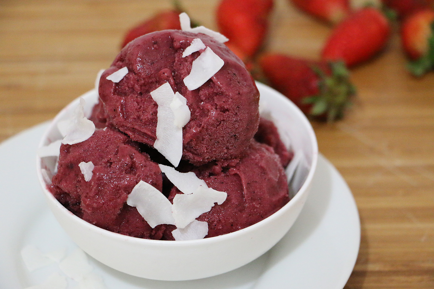 Foodie Love: Homemade Blueberry Strawberry Sorbet (Vegan)